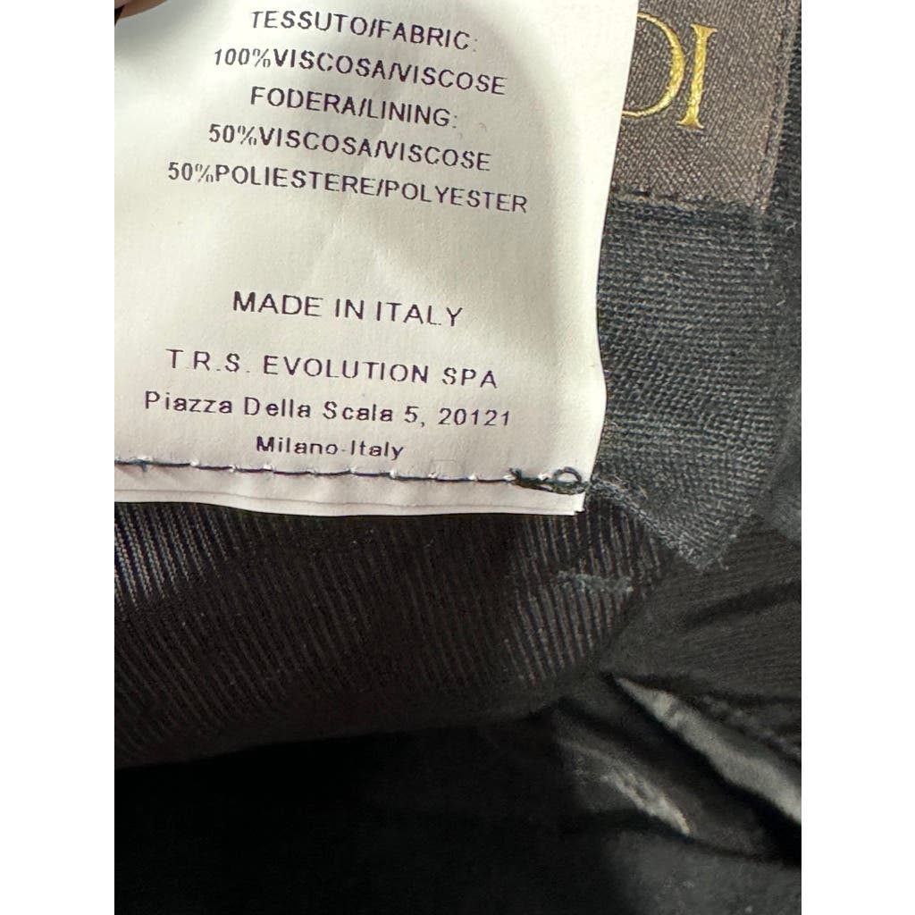 TRUSSARDI Women's Black Solid Tapered Trousers SZ 40 IT US 26/27