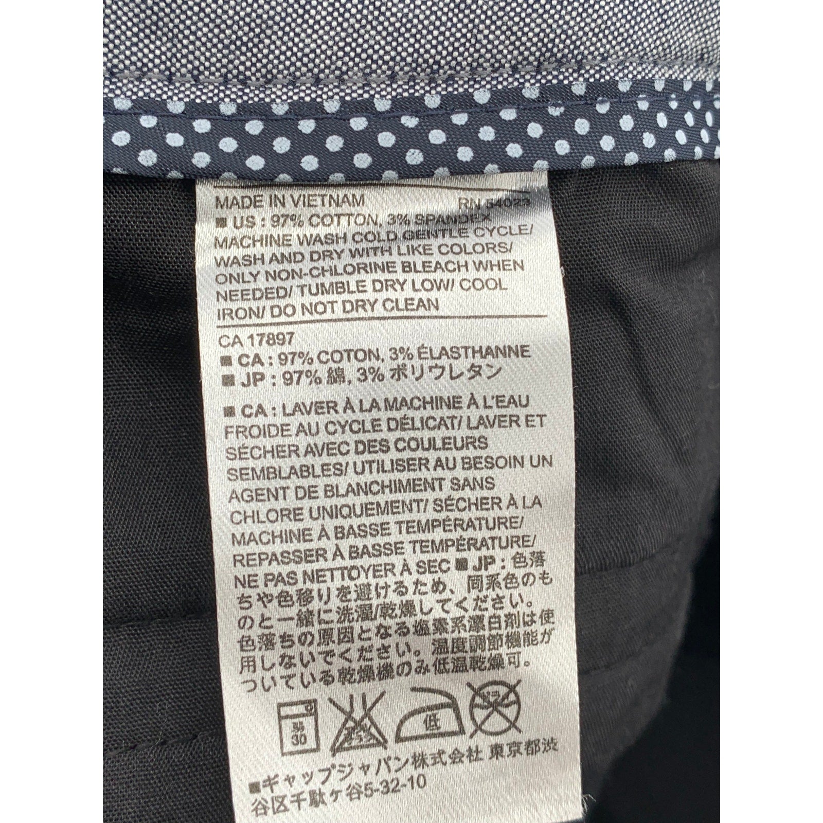 BANANA REPUBLIC Women's Black Solid Hampton Fit Cropped Chino Pant SZ 12