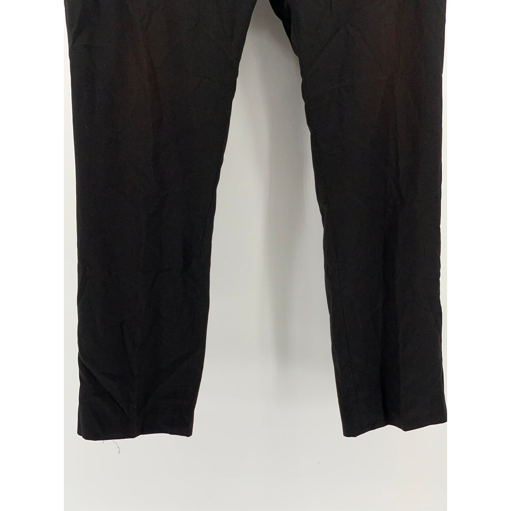 REACTION KENNETH COLE Men's Black Straight-Leg Regular Flat Front Pant SZ 40X32
