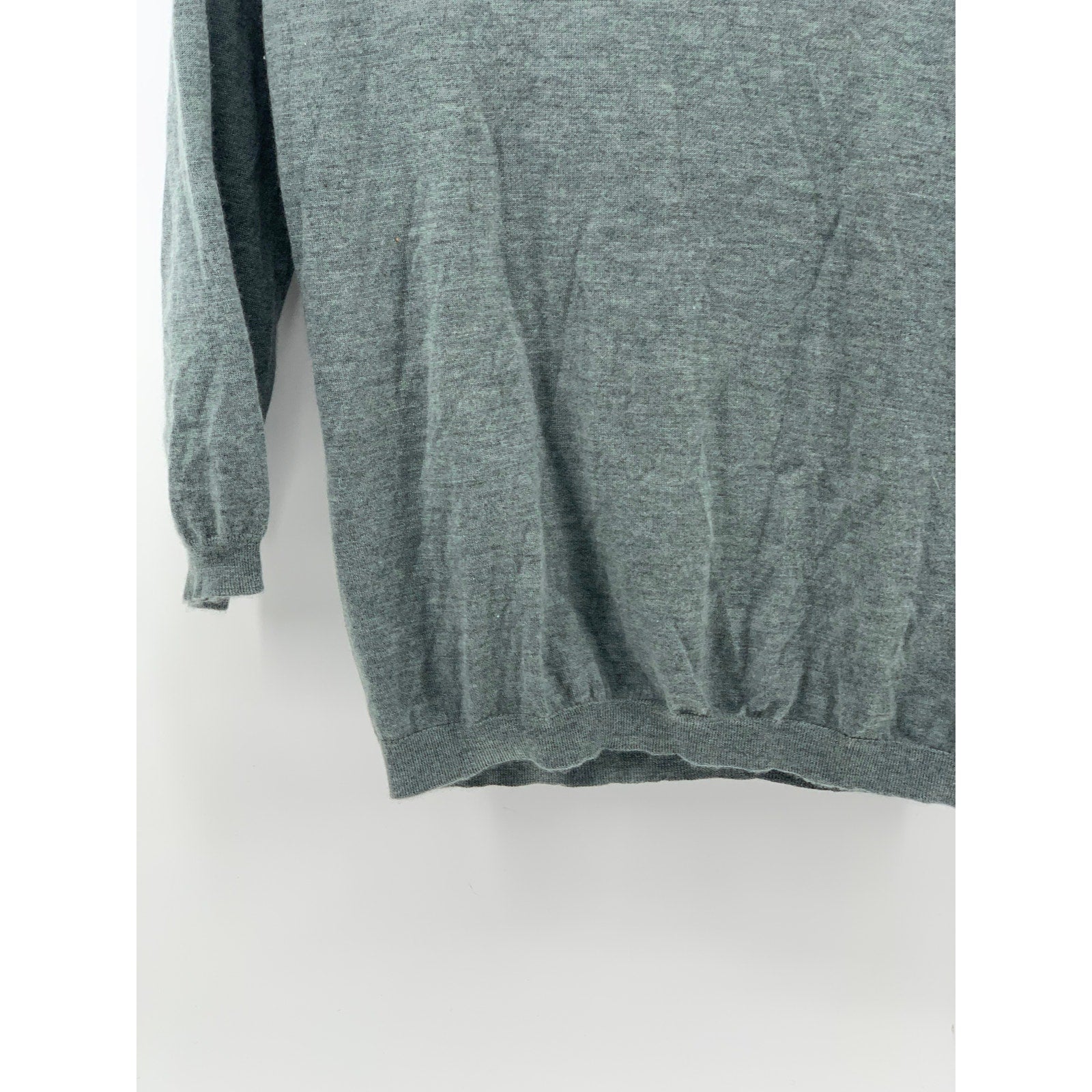 ERIC BOMPARD Men's Gray Cashmere Crewneck Knit Pullover Classic Sweater SZ M