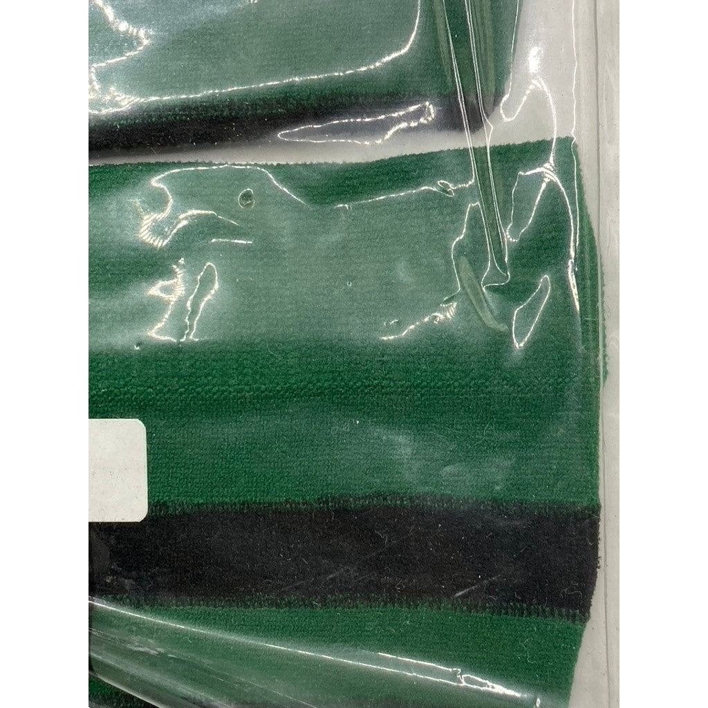 LOOK FROM LONDON HOSIERY Women's Dark Green-Black Striped Ankle Socks SZ OS