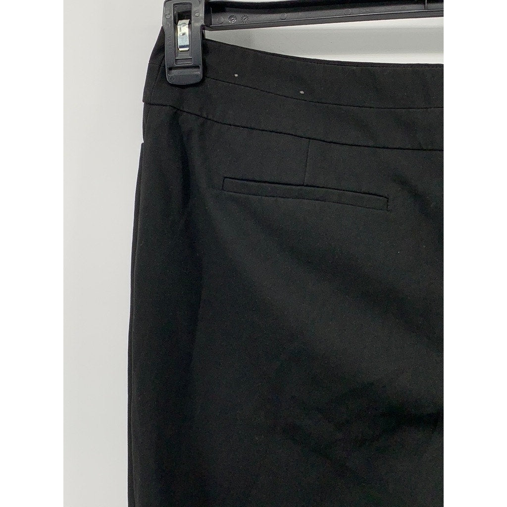 ANN TAYLOR Petite Women's Black Signature Straight-Leg Pant SZ 8P