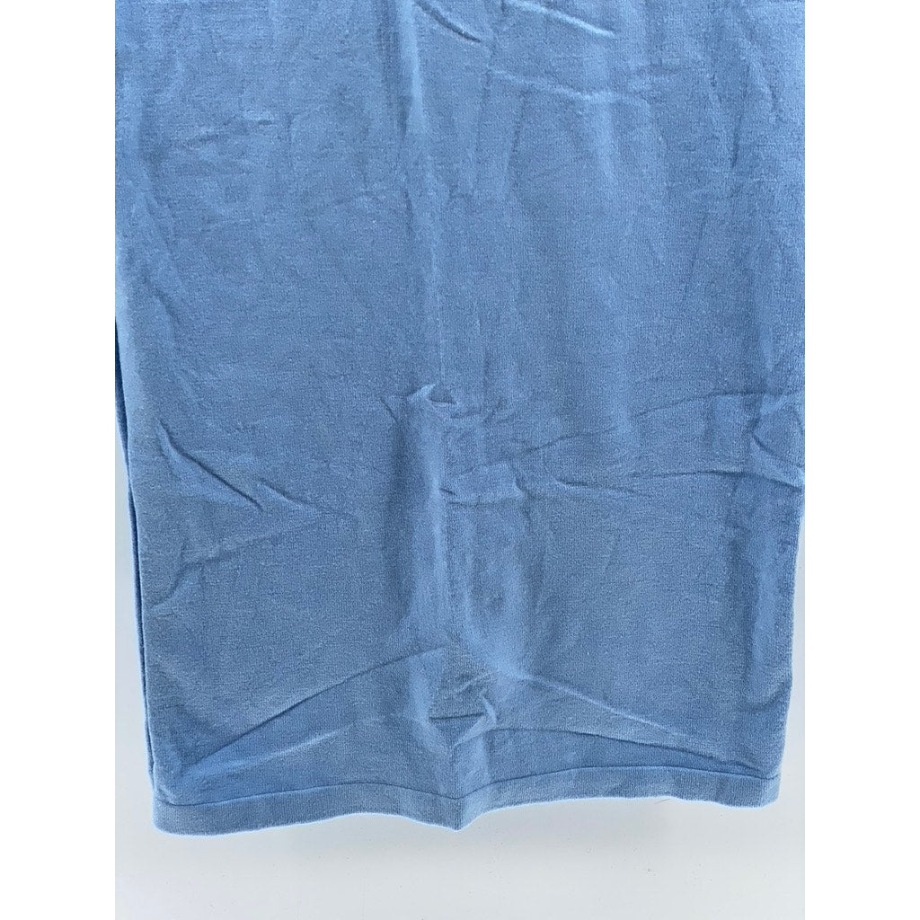 PRETTY LITTLE THING Women's Light Blue Side Slit Straight Maxi Skirt SZ S