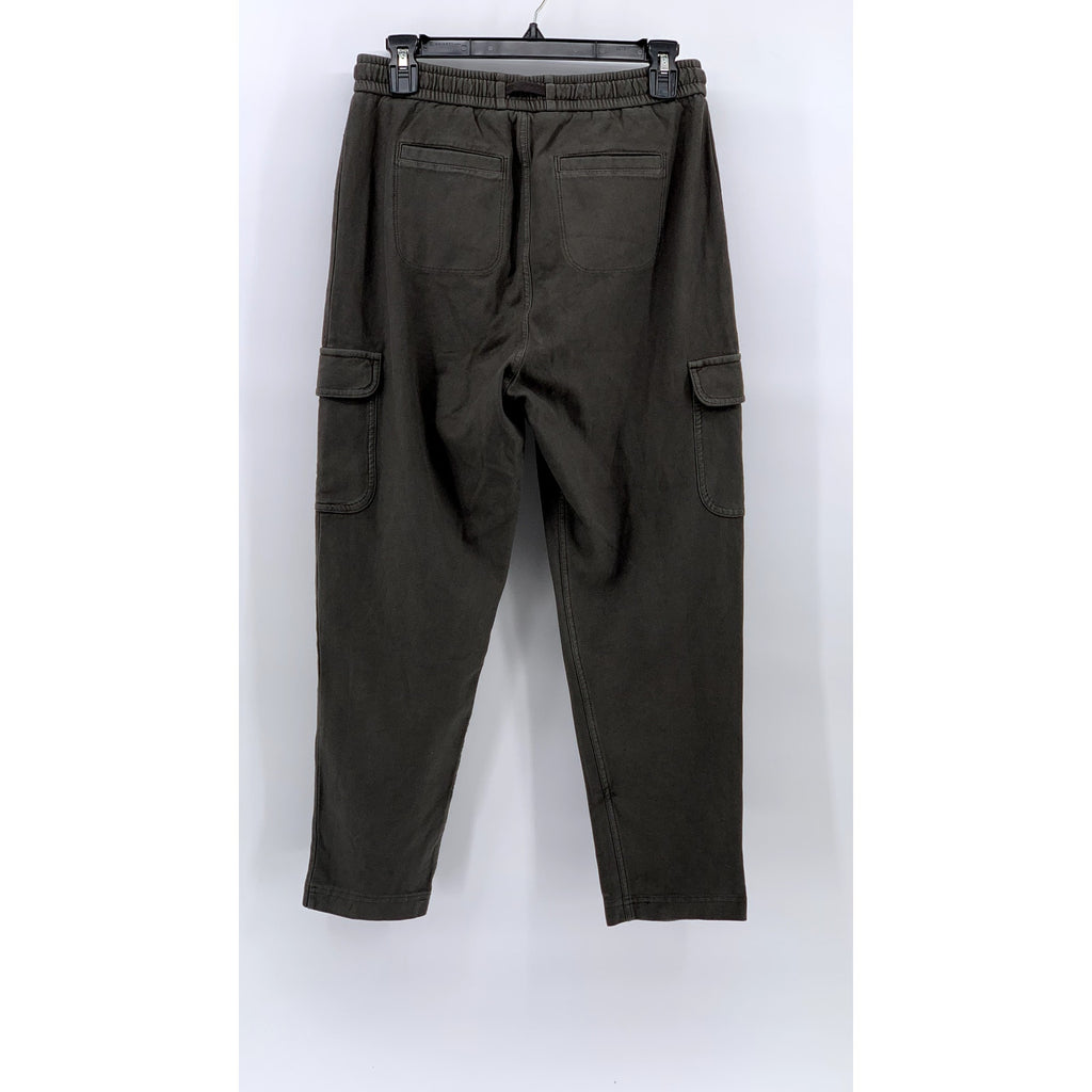 ATHLETA Women's Gray Solid Farallon Cargo Crop Pull-On Pant SZ 2