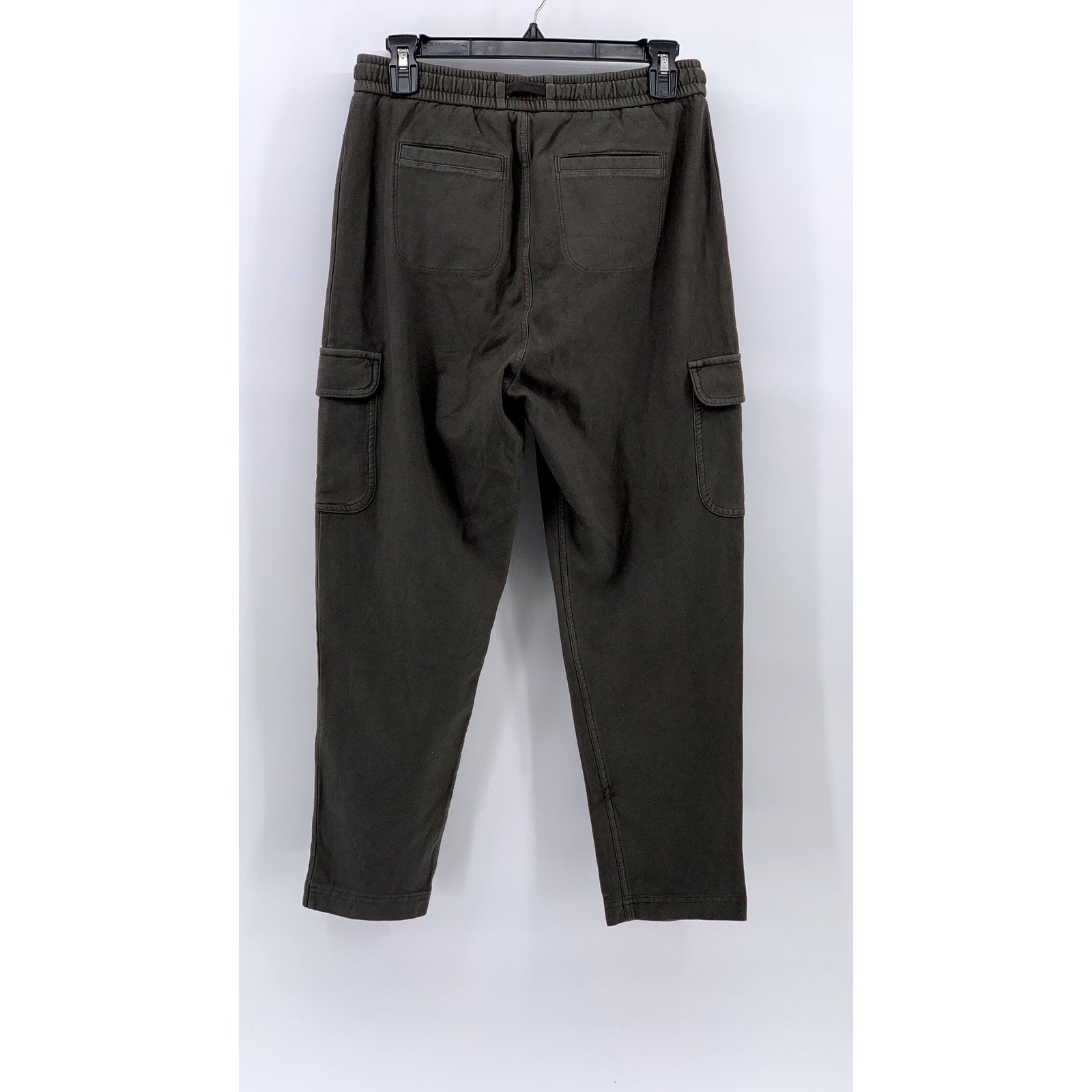 ATHLETA Women's Gray Solid Farallon Cargo Crop Pull-On Pant SZ 2