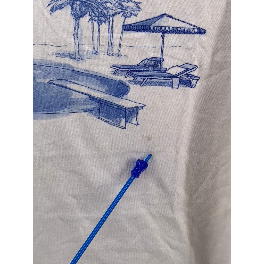 BELLA+CANVAS Men's Beige Graphic T-Shirt SZ M