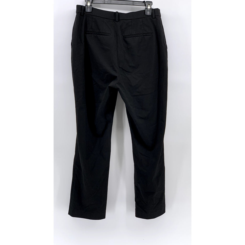 UNIQLO Women's Black Solid Slim-Leg Regular-Fit Smart Ankle Pant SZ L