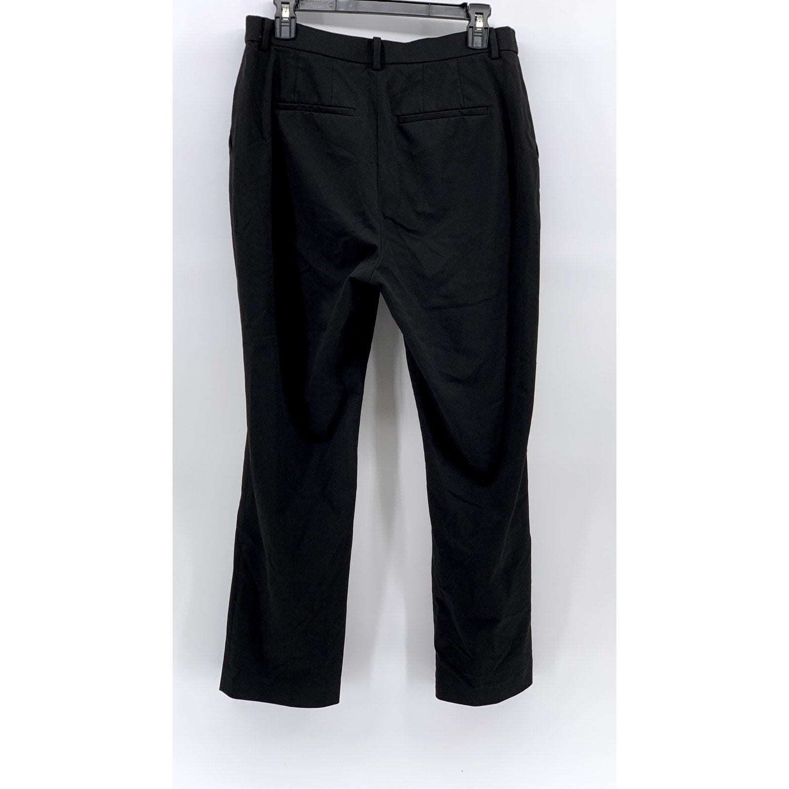 UNIQLO Women's Black Solid Slim-Leg Regular-Fit Smart Ankle Pant SZ L