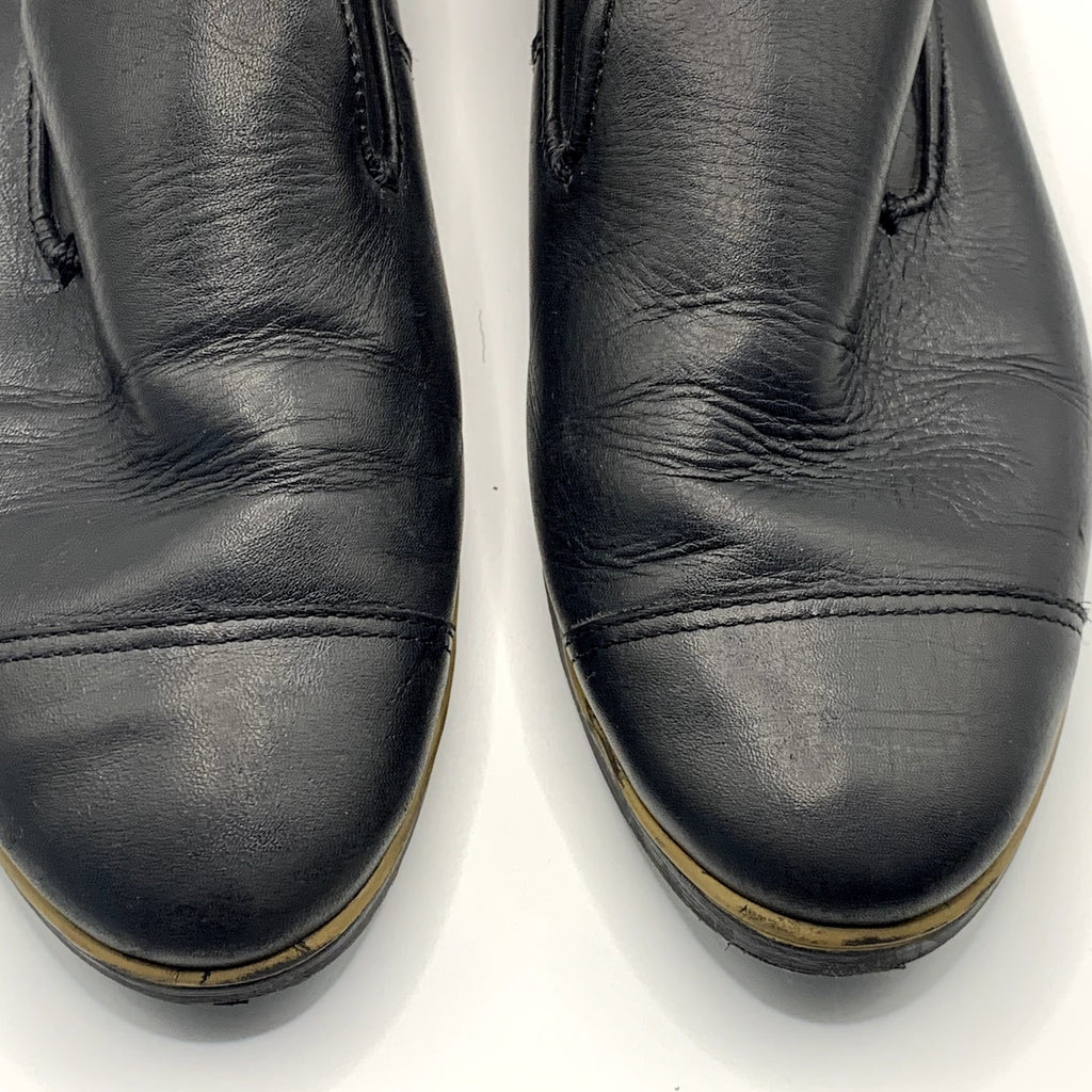 CHELSEA CREW Black Label Women's Black Round-Toe slip-On Shoes SZ 6