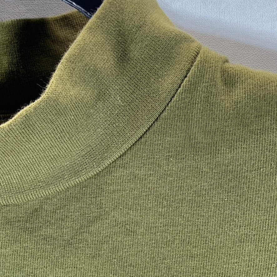 ASOS Men's Olive Green Turtleneck Pullover Lightweight Long Sleeve T-Shirt SZ M