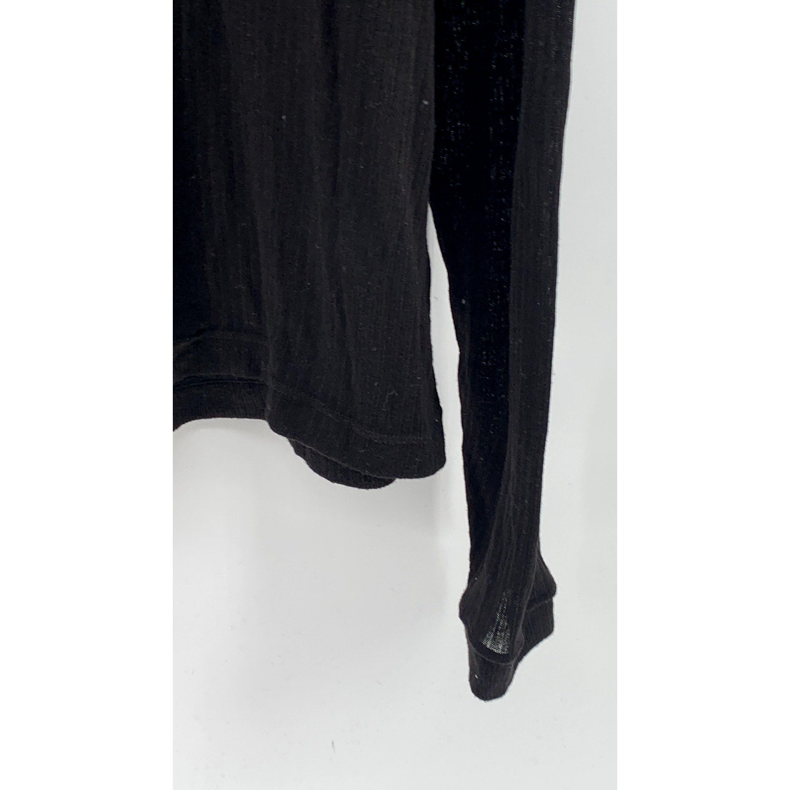 H&M Women's Black Rib Knit Pullover Long Sleeve Turtleneck Sweater SZ 2XL