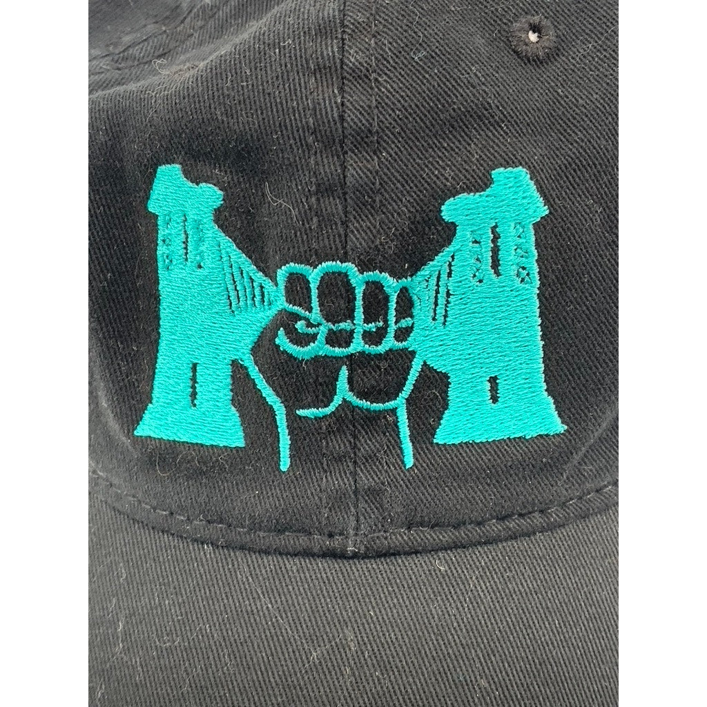 OTTO Men's Black-Blue Embroidered Graphic Absolute Power Adjustable Hat SZ OS