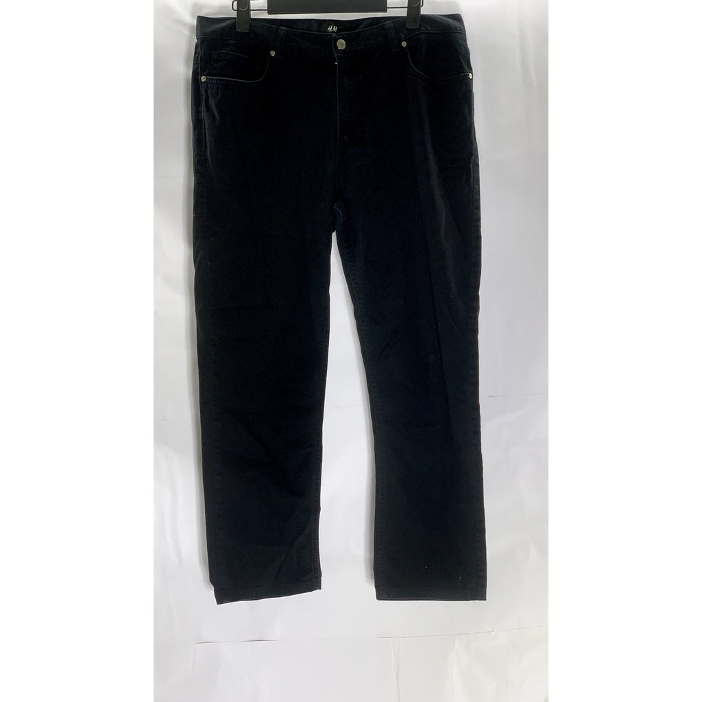 H&M Men's Black Solid Slim-Fit Denim Five-Pocket Jean SZ 32