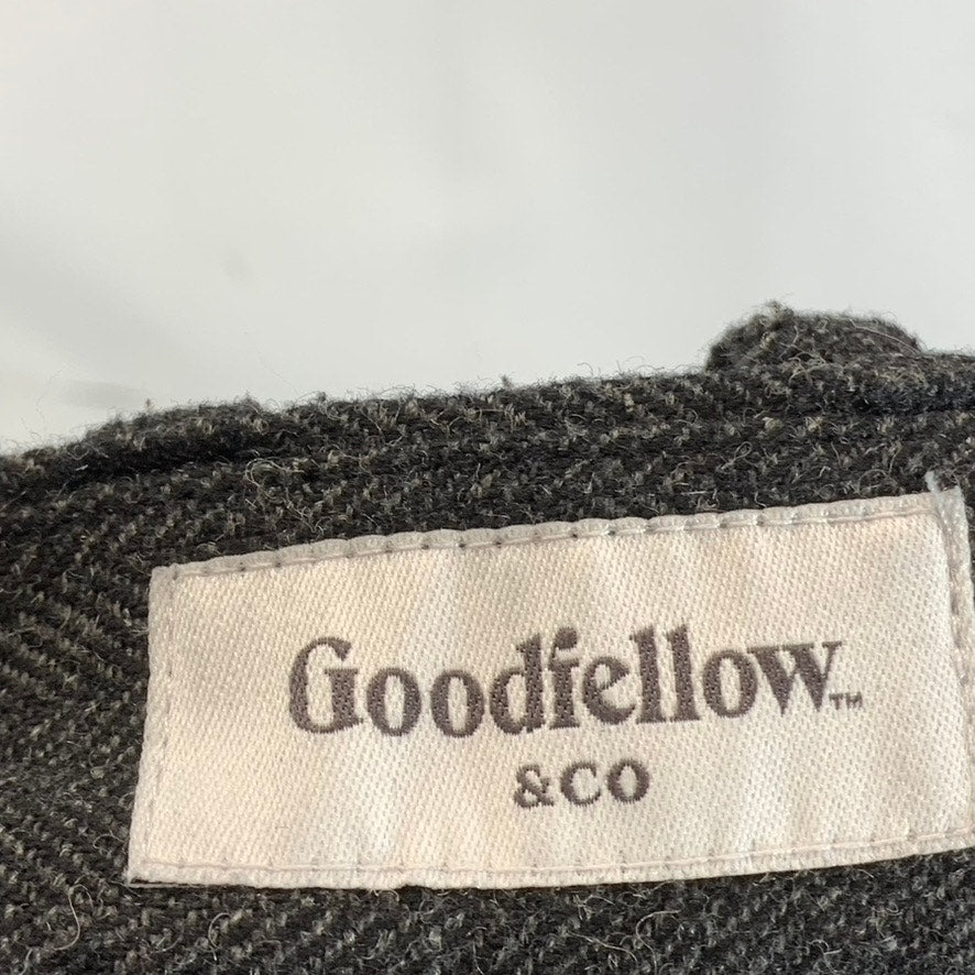 GOODFELLOW & CO Men's Charcoal Herringbone Slim-Fit Pant SZ 36X30