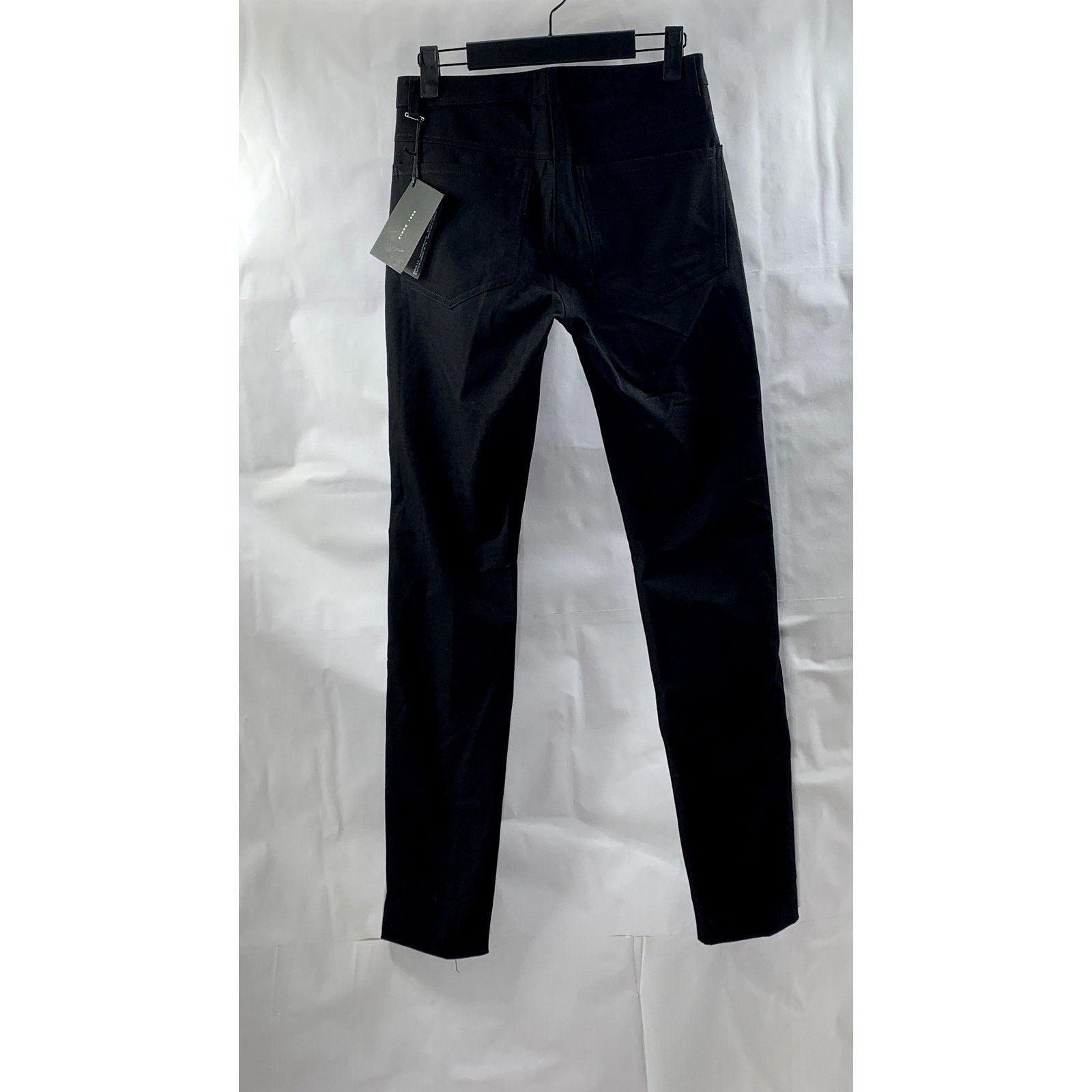 ISABEL DE PEDRO Women's Black Solid Extra Slim Leg 4-Pocket Trouser SZ 4