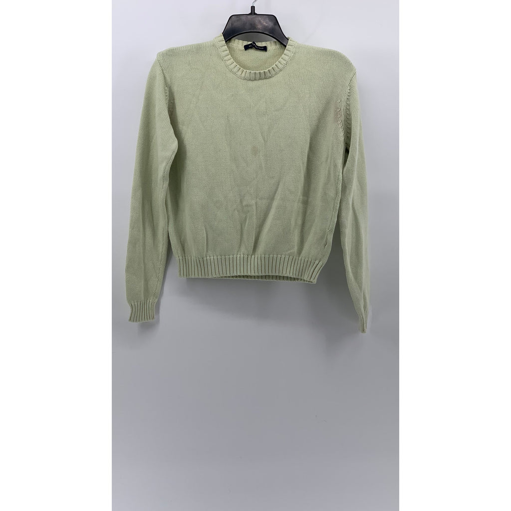 BRANDY MELVILLE Women's Light Green Knit Crewneck Long Sleeve Sweater SZ OS