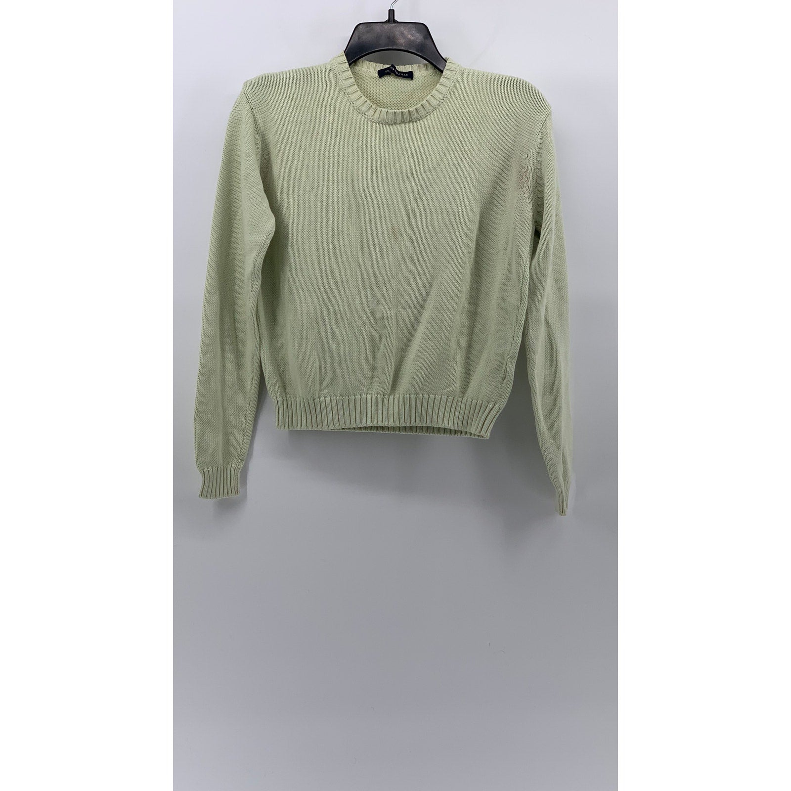 BRANDY MELVILLE Women's Light Green Knit Crewneck Long Sleeve Sweater SZ OS