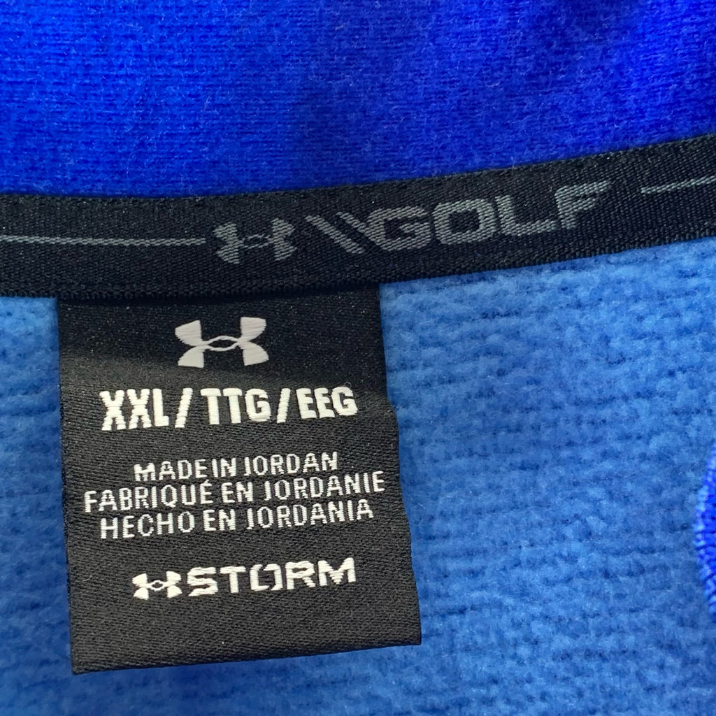 UNDER ARMOUR Men's Team Royal/Water/Black UA Storm Quarter-Zip Pullover SZ 2XL