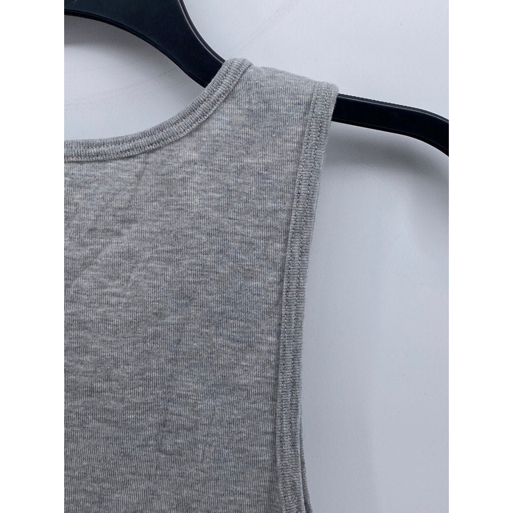 AMERICAN TALL Men's Light Gray Casual Crewneck Sleeveless Underlayer Tank SZ M-T