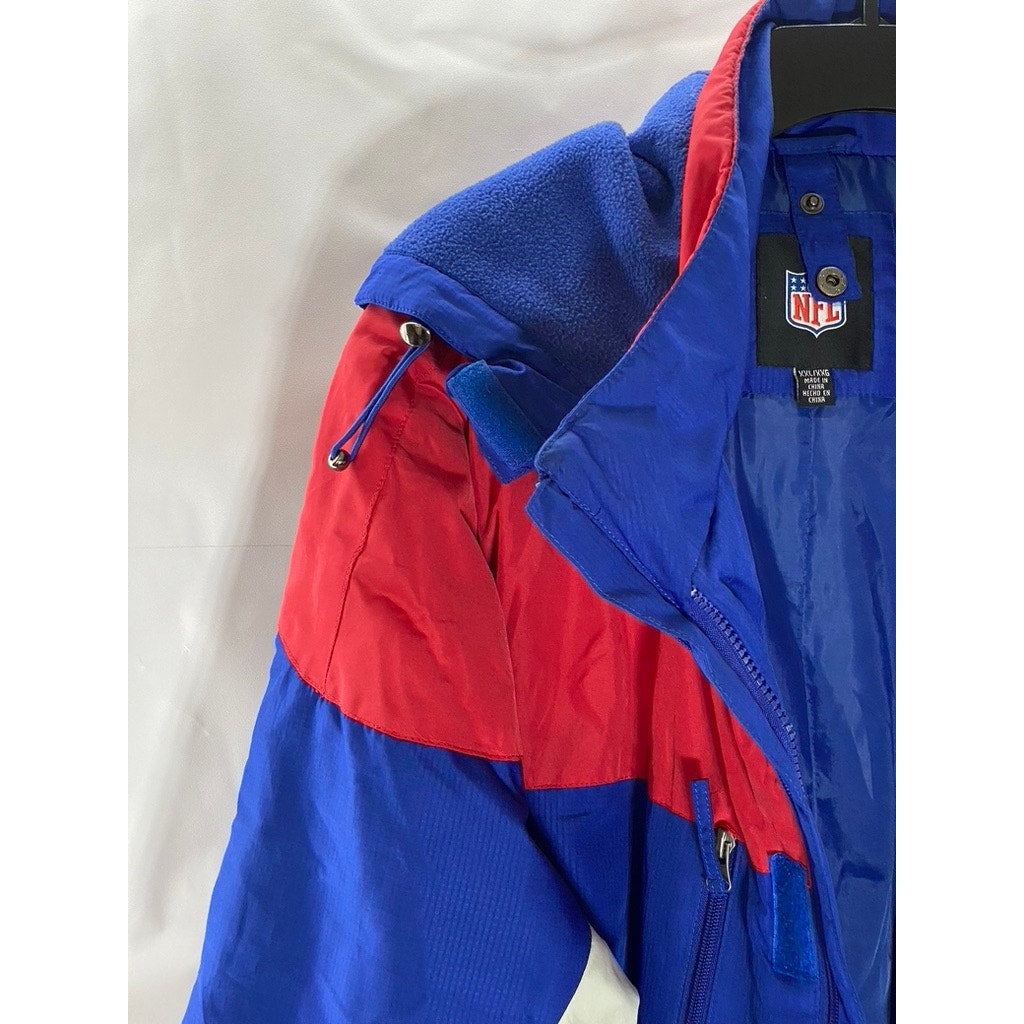 G-III APPAREL GROUP Men's Blue/Red/White Colorblock New York Giants Jacket SZ2XL