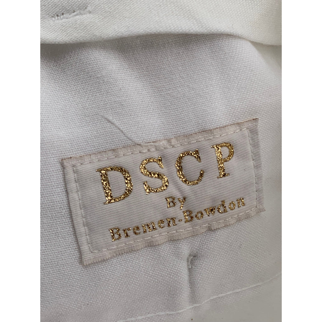 DSCP BY BREMEN BOWDON Men's White Solid Regular-Fit Wide-Leg Pants SZ 34