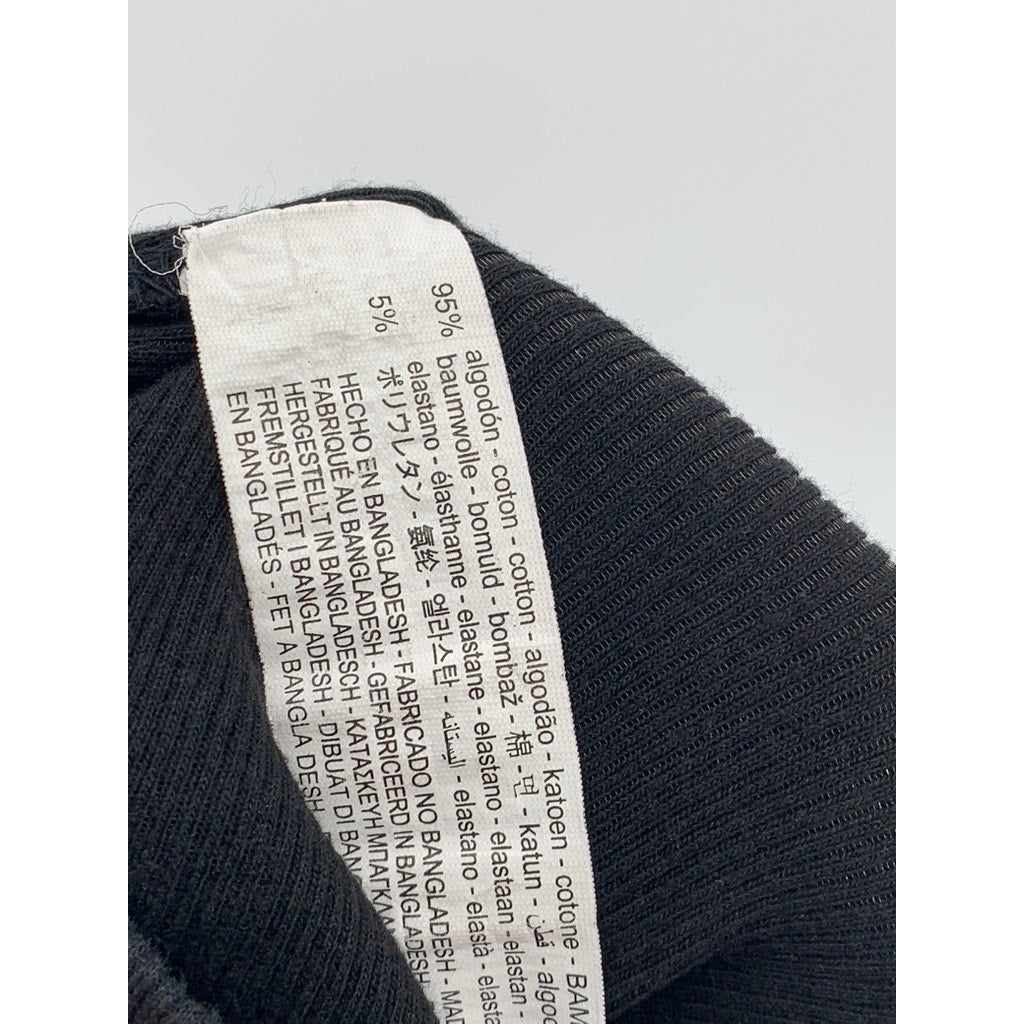 ZARA Women's Black Ribbed Cropped Tank Top SZ S