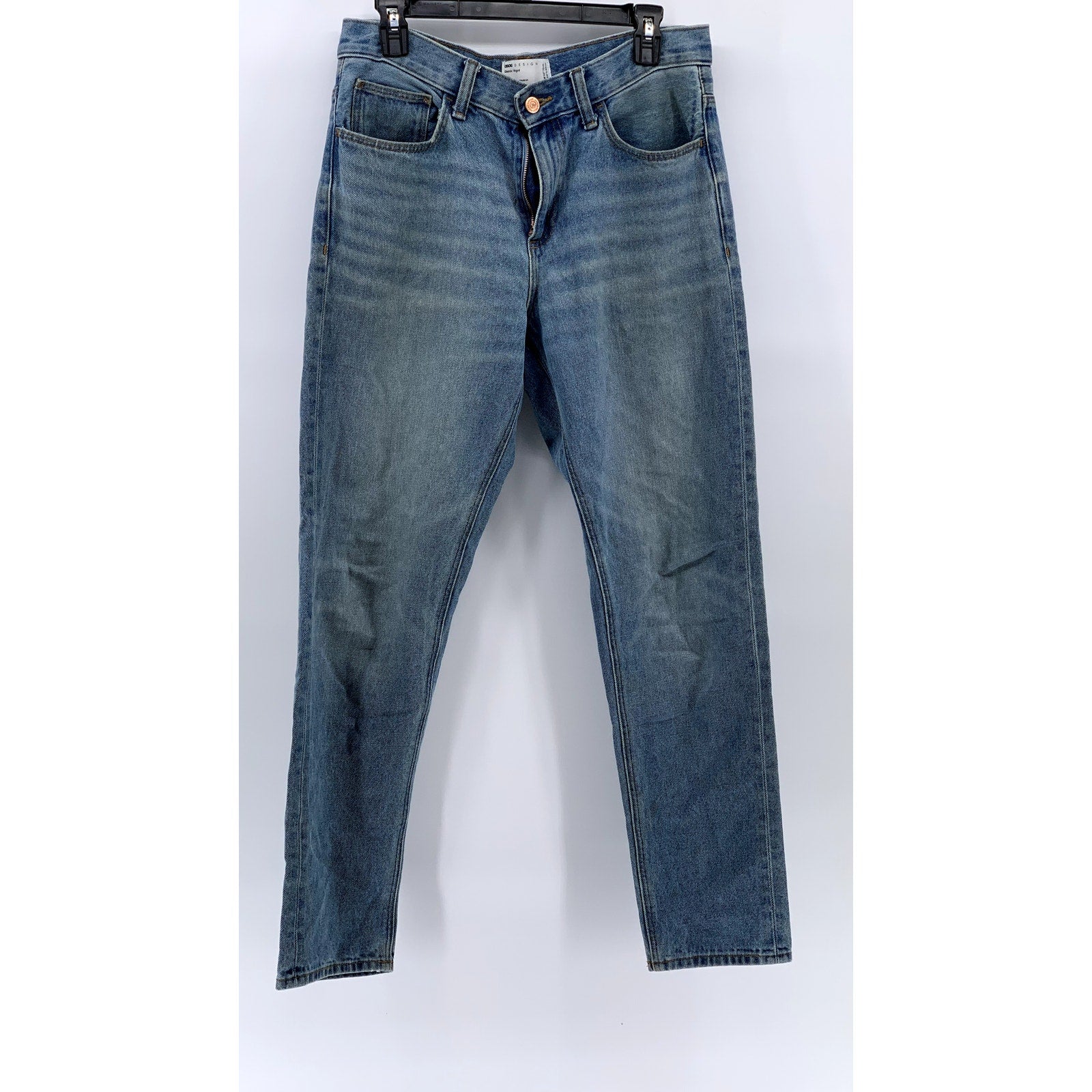 ASOS DESIGN Men's Blue Denim Classic Rigid Jeans SZ 30X34