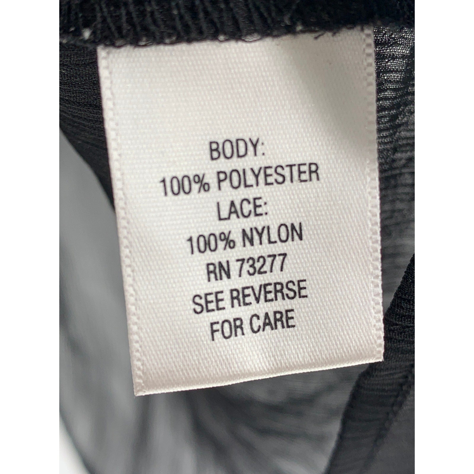 PRINCESS VERA WANG Women's Black Sheer Long Sleeve Scoop-Neck Top SZ M
