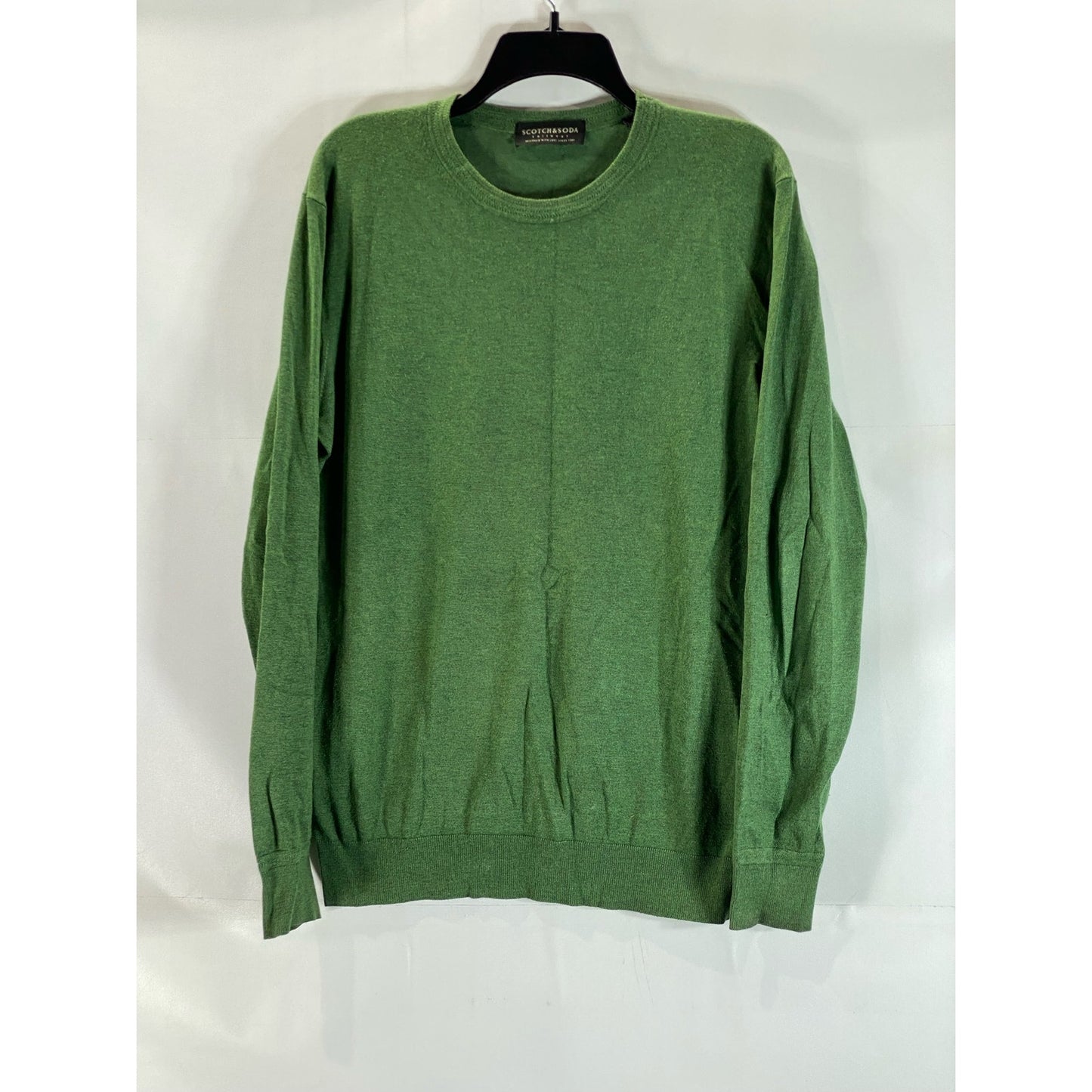 SCOTCH & SODA Amsterdam Men's Green Knit Crewneck Pullover Sweater SZ M