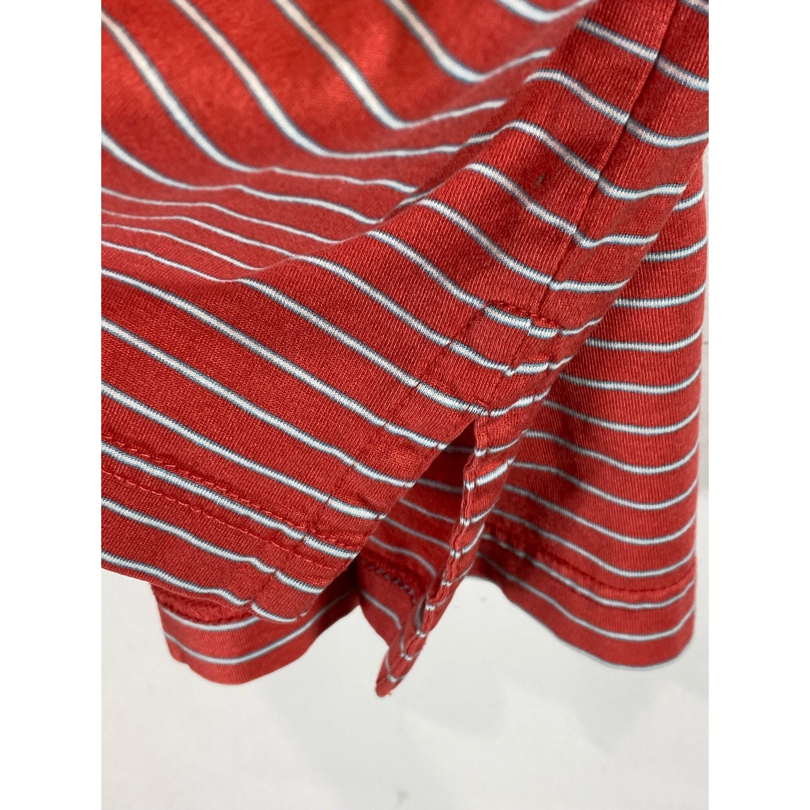 PETER MILLAR Men's Red Desert Mountain Striped Short Sleeve Regular-Fit Polo SZL