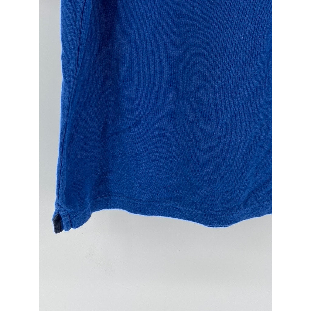 CROFT & BARROW Men's Blue Easy Care Short Sleeve Polo SZ L
