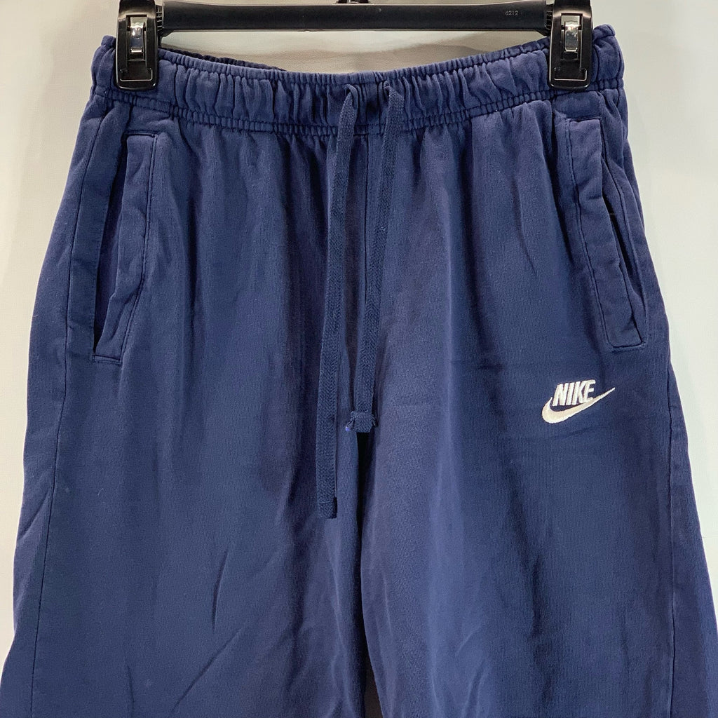 NIKE Men's Navy Drawstring Club Knit Pull-On Shorts SZ S