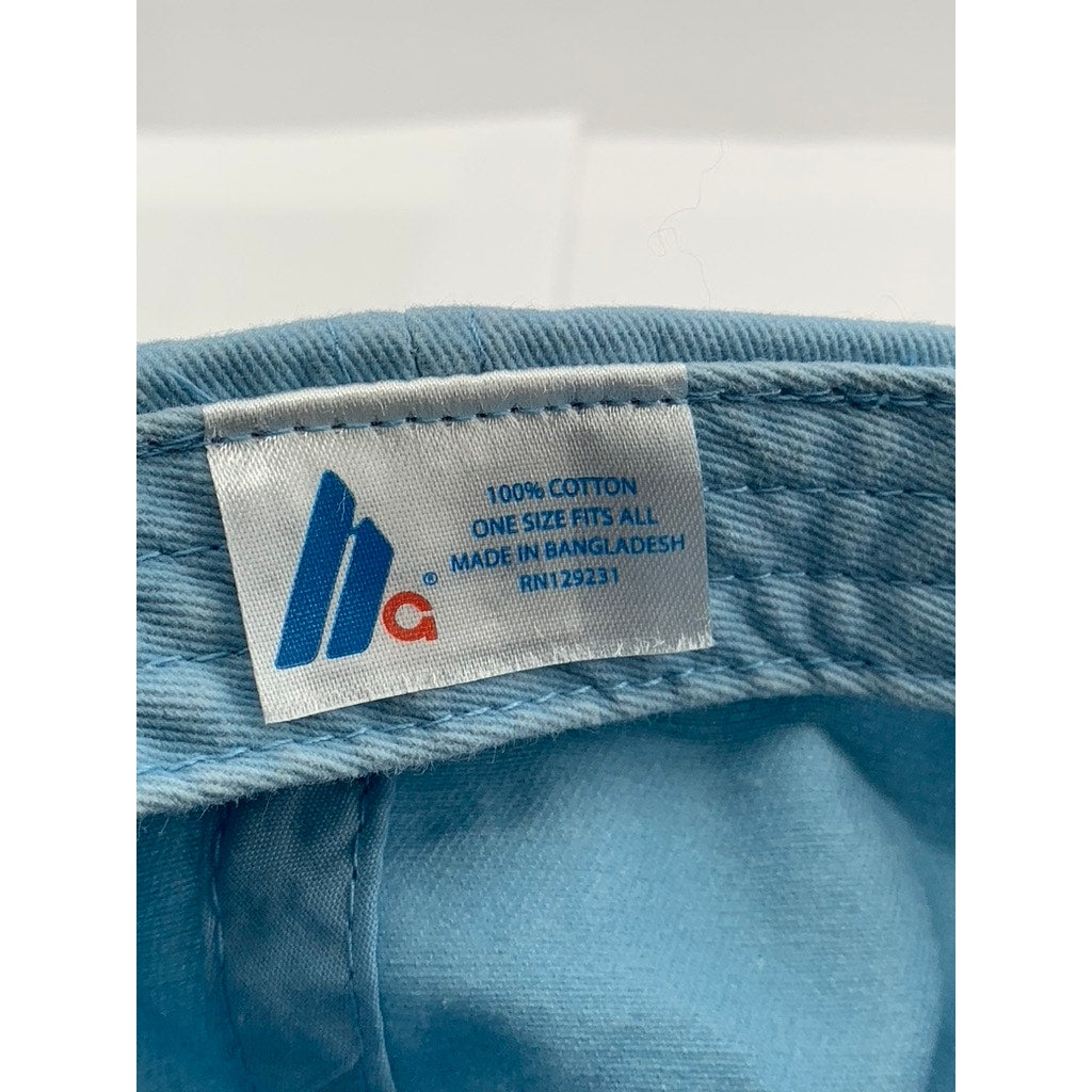 RH SLIDEBACK Unisex Adult Light Blue Embroidered Logo Adjustable Hat SZ OS