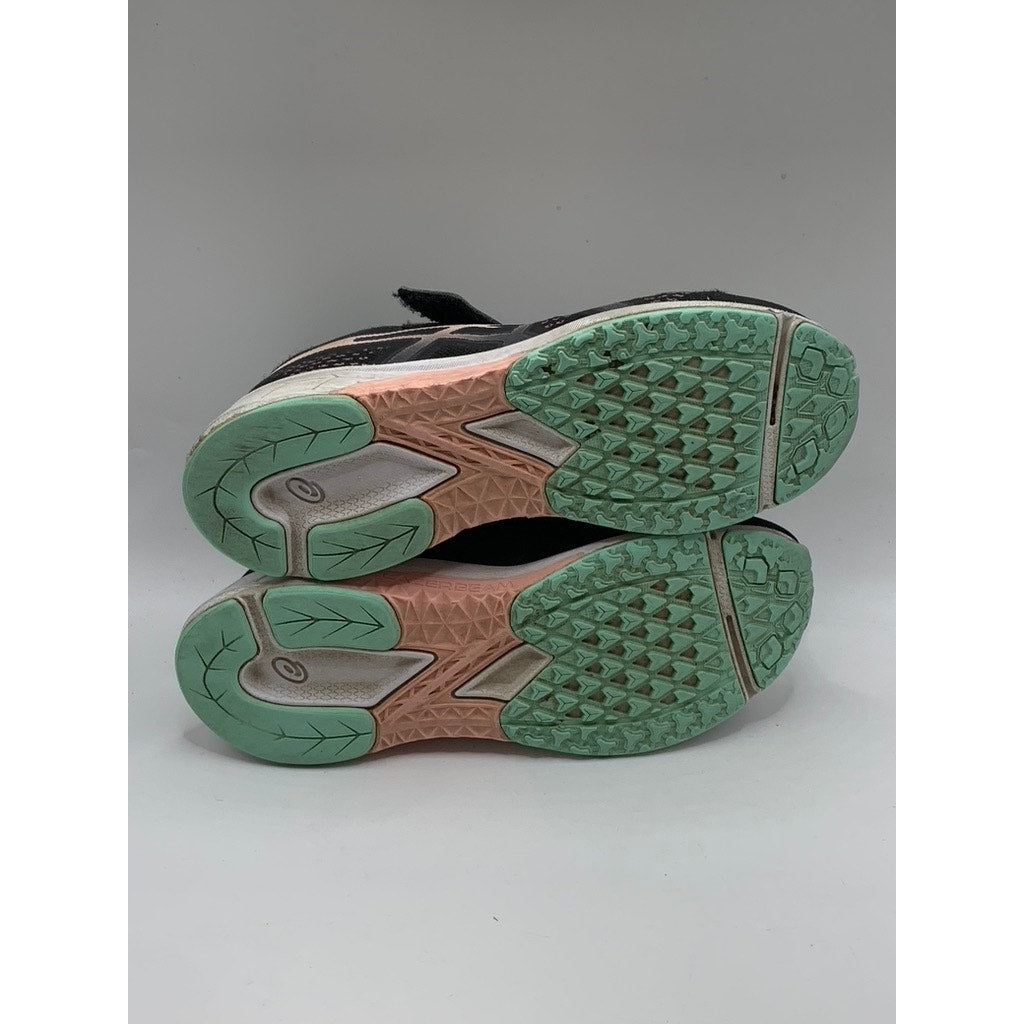 ASCIS Girls' Black Mesh Lazerbeam Running Lace-Up Sneakers SZ 2