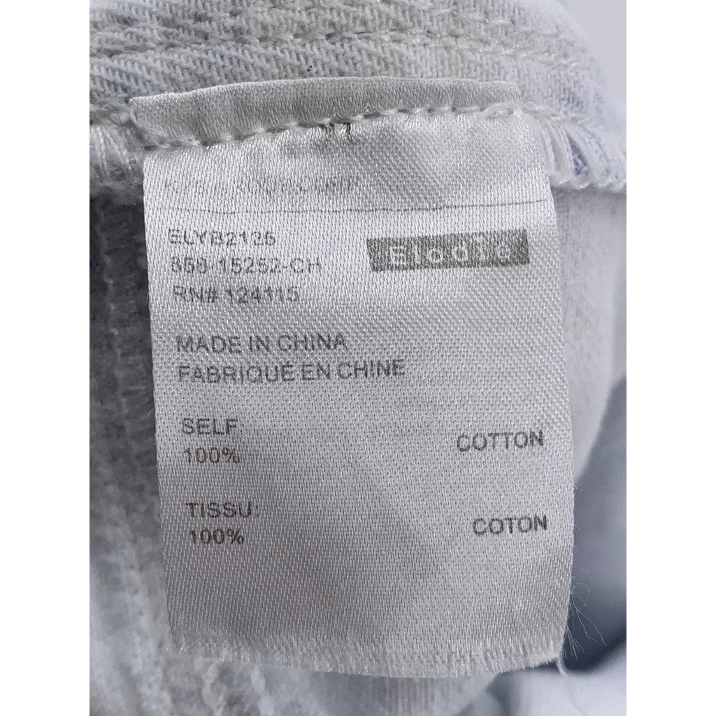 ELODIE Women's Blue-White Tie-Dye Cuffed High-Rise Paperbag Shorts SZ XL