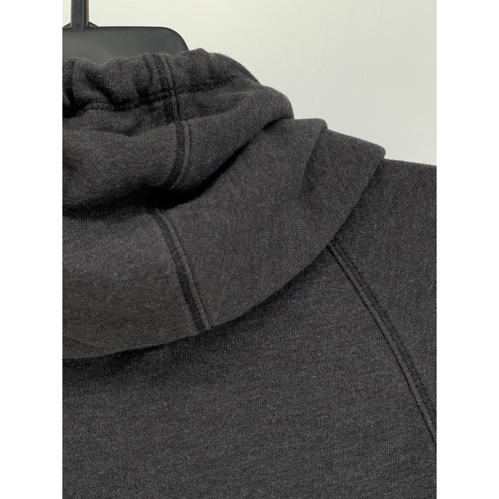 NEW ERA Women's Charcoal Gray Atomic Print Custom Casual Hoodie SZ S