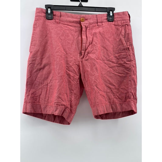 J.CREW Men's Red Gramercy Regular-Fit Cotton Chino Shorts SZ 31