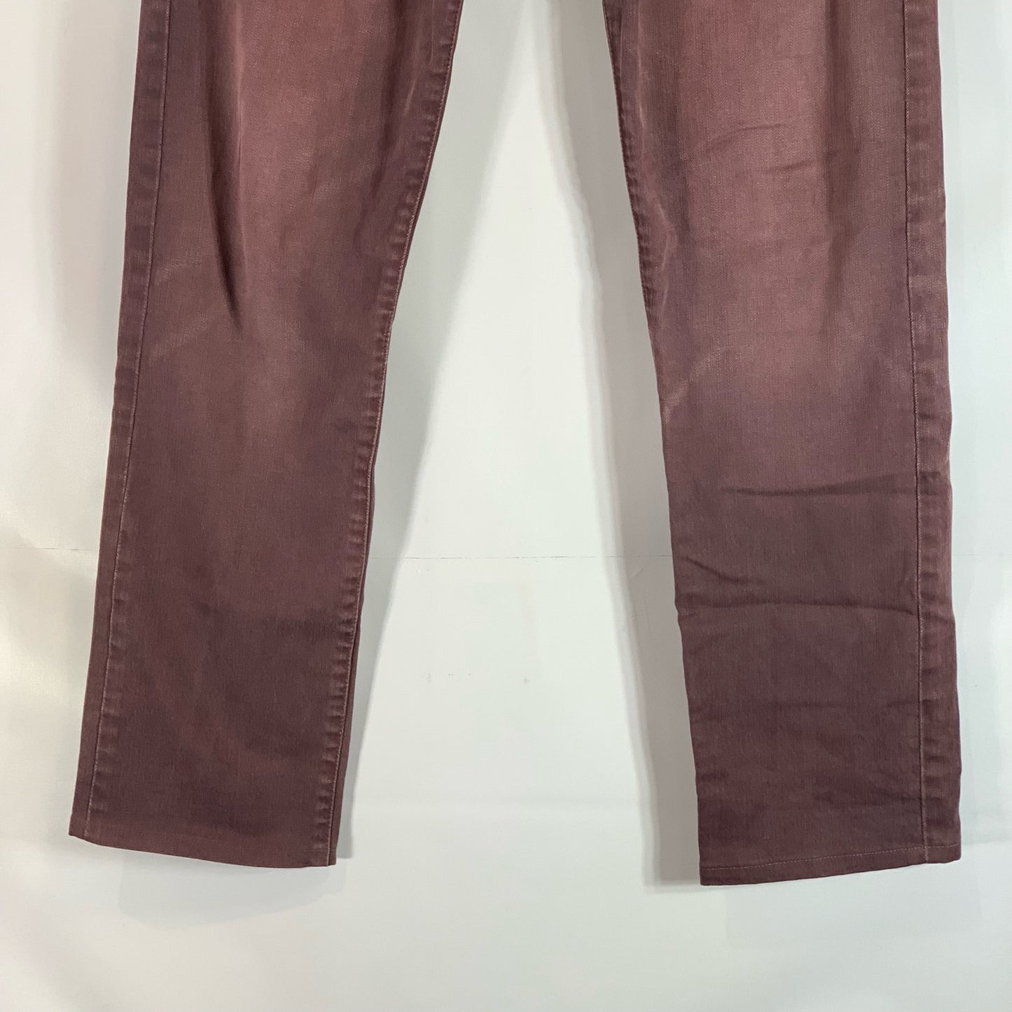 ARMANI EXCHANGE Men's Burgundy Skinny-Fit Five-Pocket Denim Jeans SZ 31