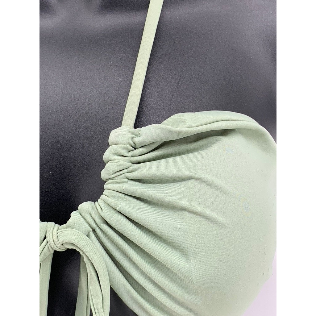 UNBRANDED Women's Green Strappy Swim Top SZ S
