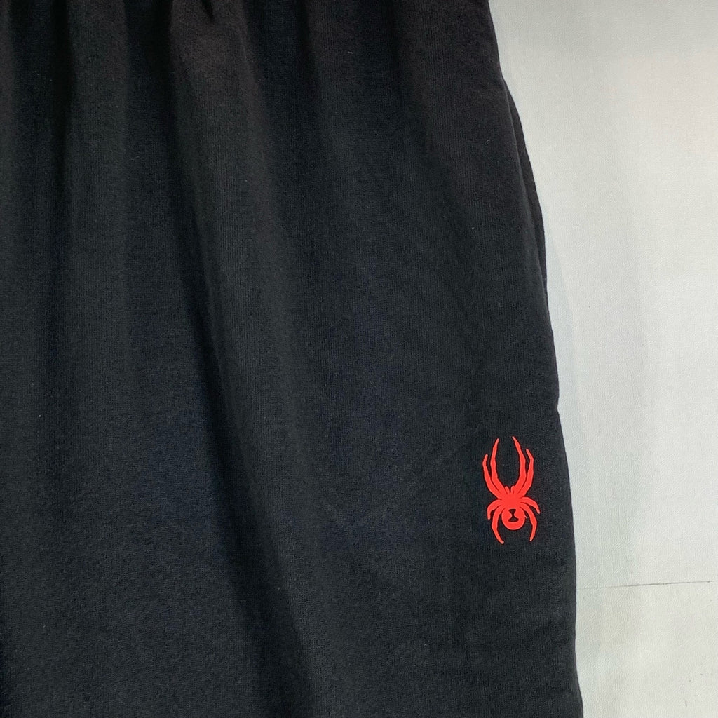 SPYDER Men's Solid Black Fleece Drawstring Pull-On Jogger Pants SZ M