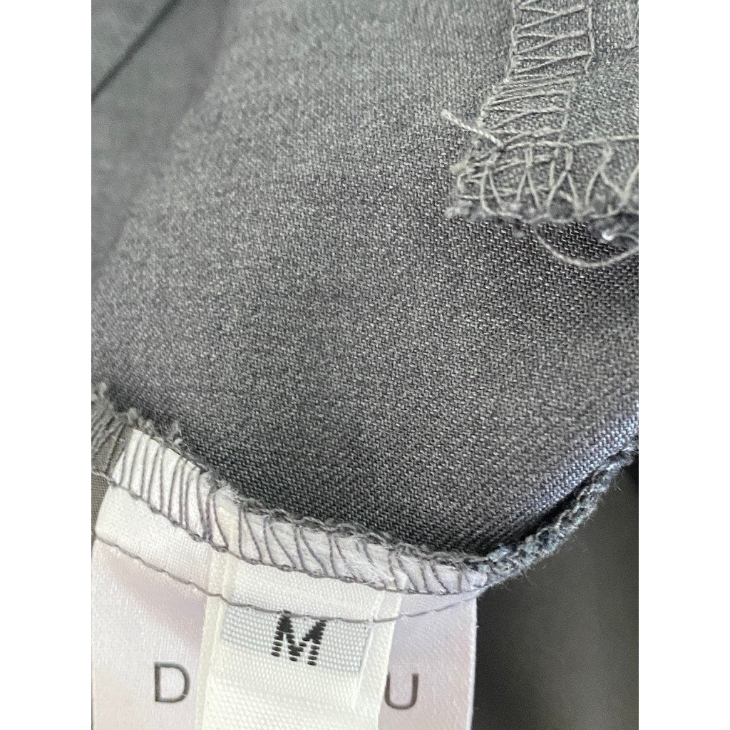 DUIBIDU Dress Visuals Women's Gray Asymmetrical Pleated A-Line Midi Skirt SZ M
