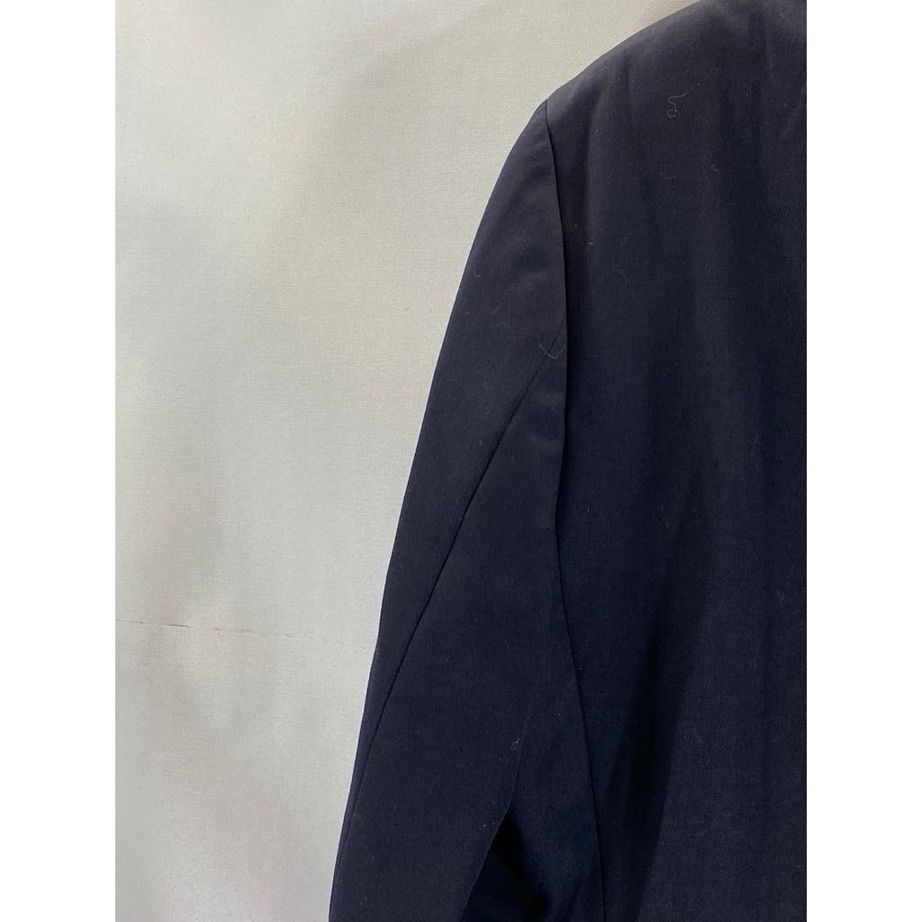 LAUREN RALPH LAUREN Men's Long Navy Classic-Fit Gold Two-Button Blazer SZ 42L