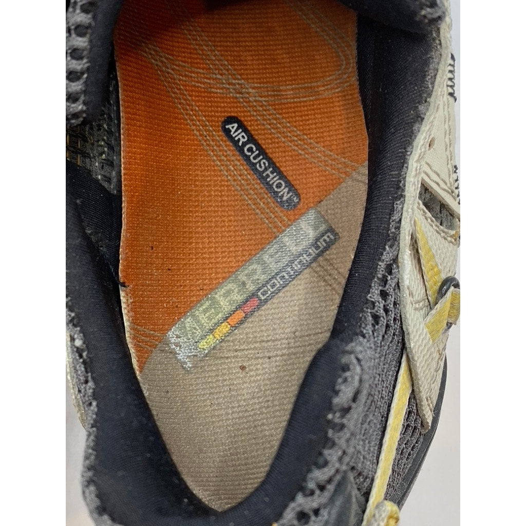 MERRELL Men's Black-Yellow Mesh Continuum Lace-Up Hiking Sneakers SZ 10.5