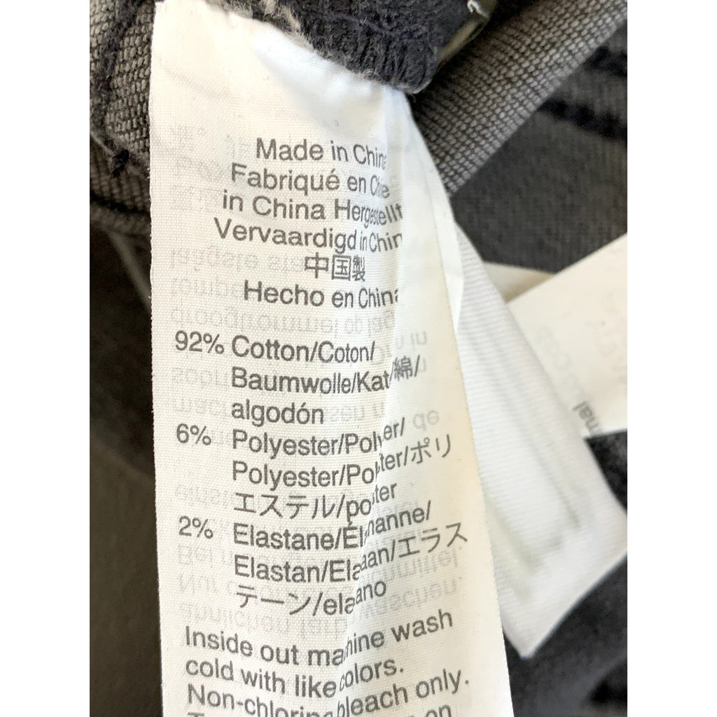 MADEWELL Women's Black 9" Mid-Rise Skinny Frayed Hem Denim Five-Pocket Jean SZ28