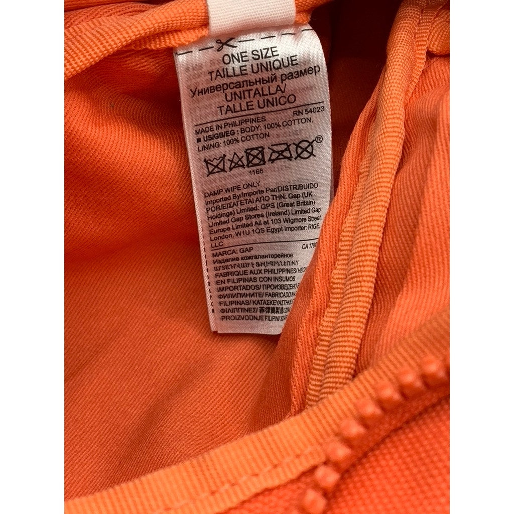 GAP Women's Orange Cerise Canvas Adjustable Belt Fanny Pack SZ OS