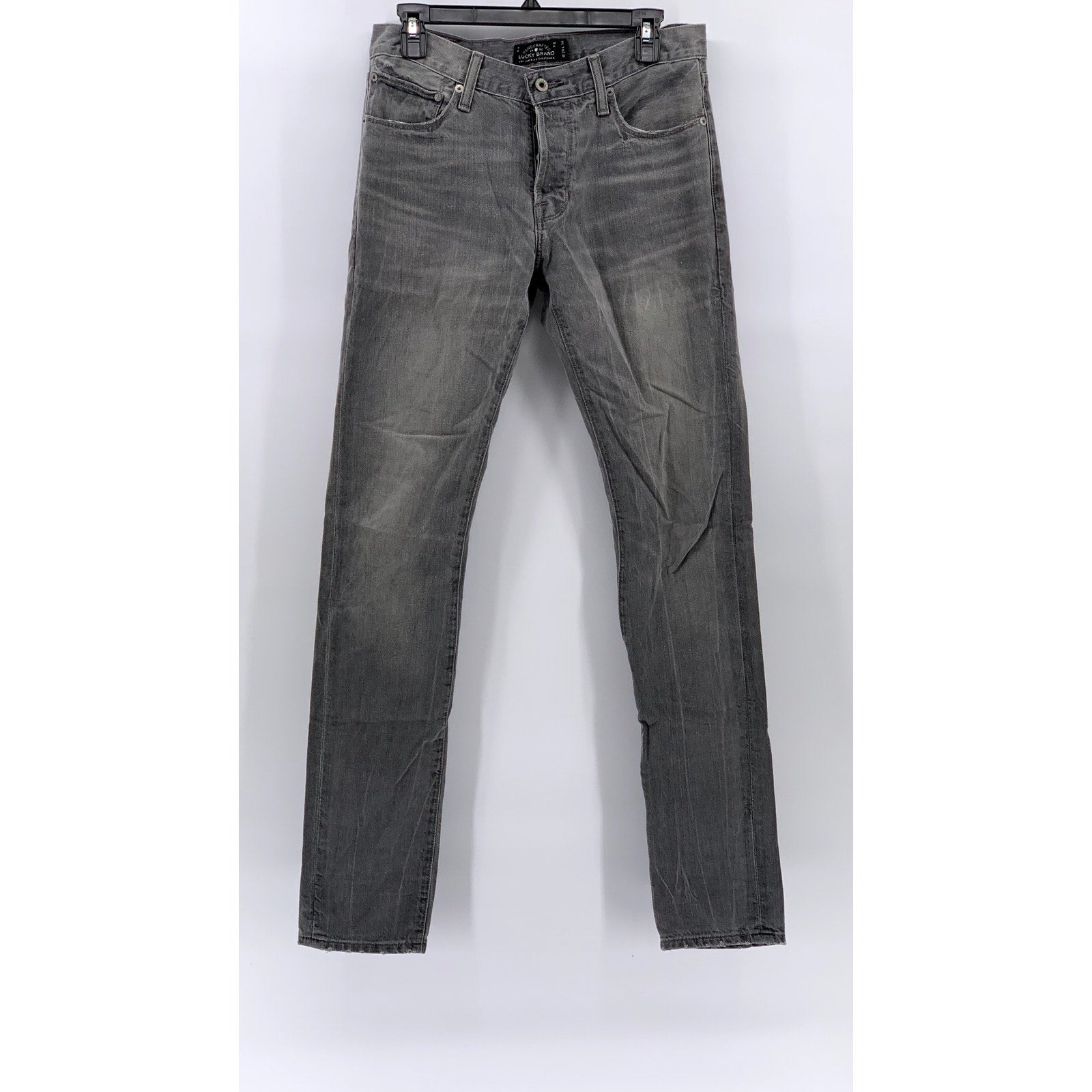 LUCKY BRAND Men's Gray Denim 1 Authentic Skinny Jeans SZ 29X34