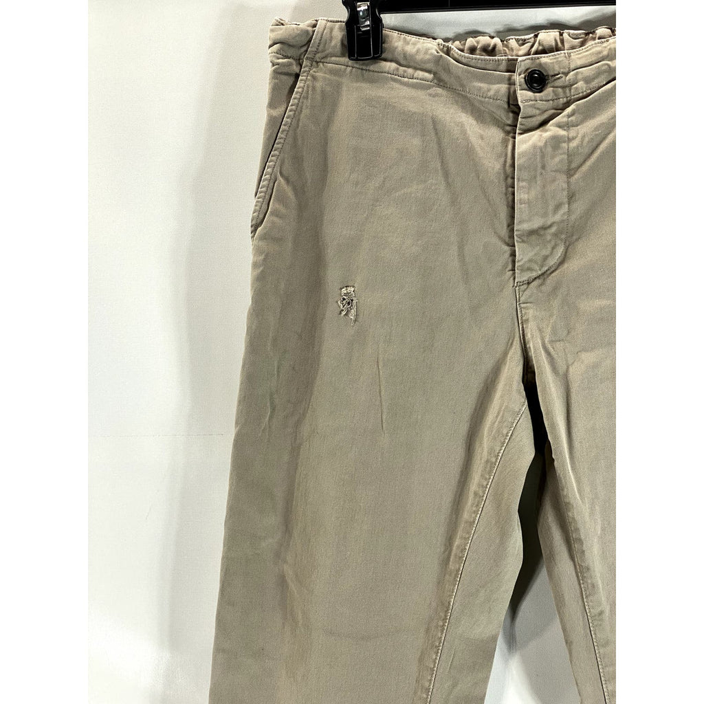 AG ADRIANO GOLDSCHMEID Women's Beige Caden Elastic Waistband Jogger Jeans SZ 33R