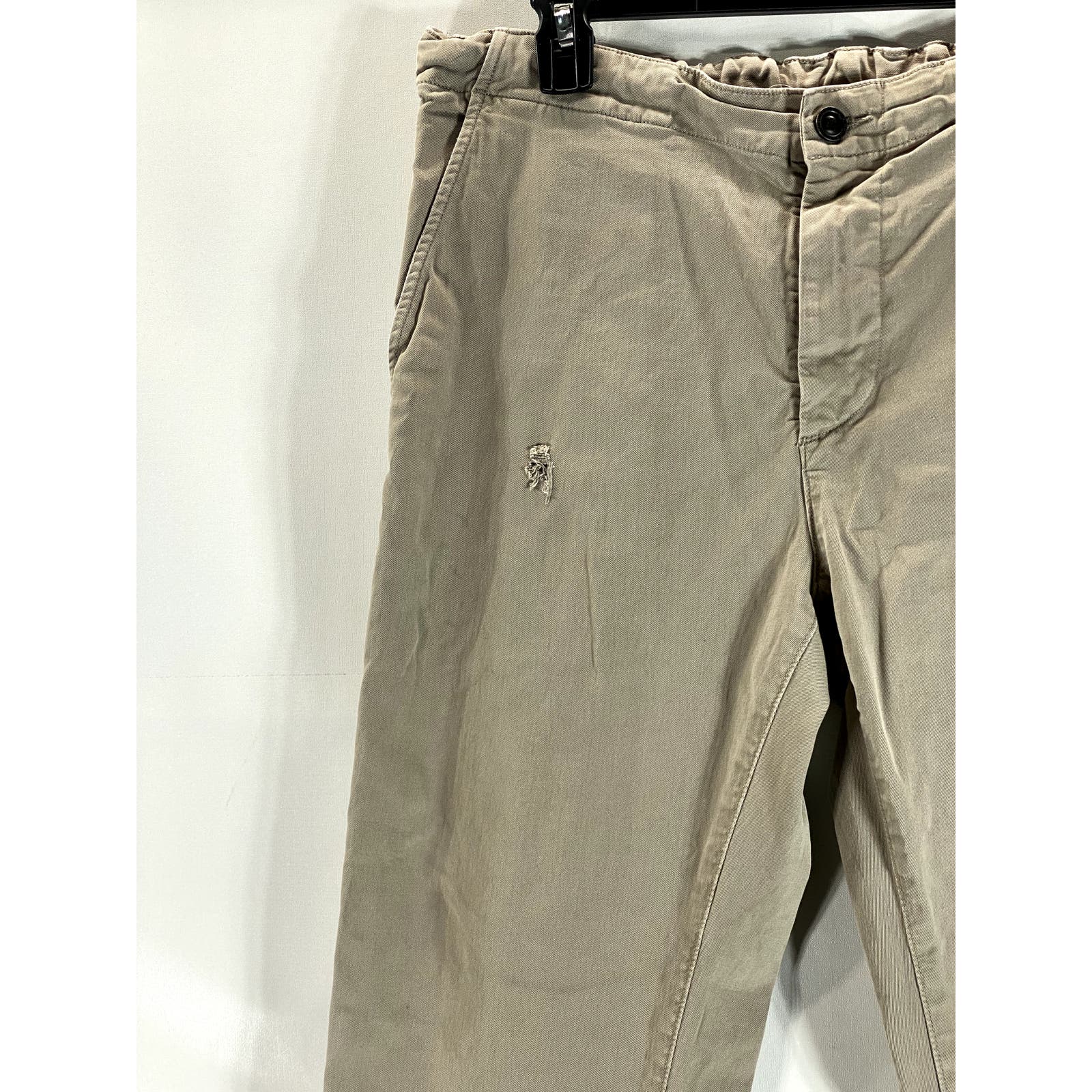 AG ADRIANO GOLDSCHMEID Women's Beige Caden Elastic Waistband Jogger Jeans SZ 33R
