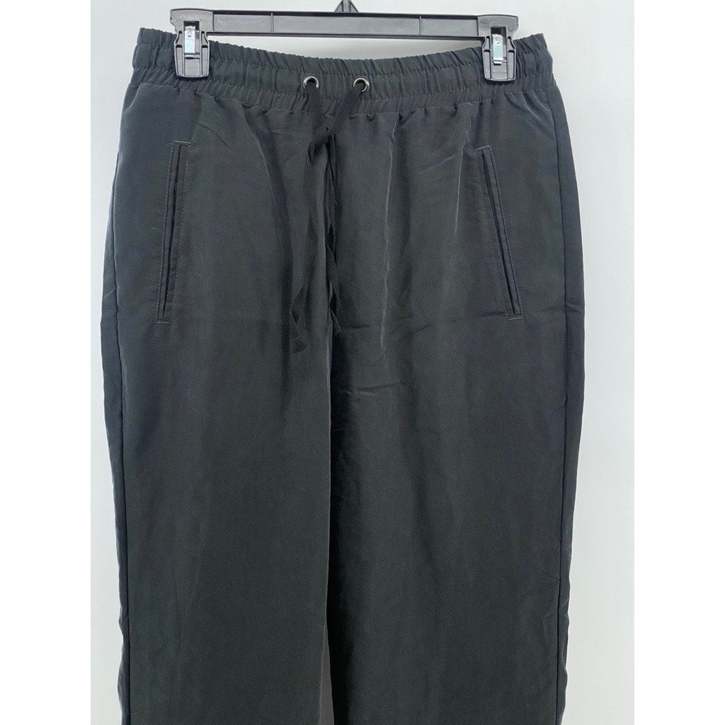 ASOS Women's Black Solid Drawstring Pull-On Casual Drawstring-Hem Pants SZ 28