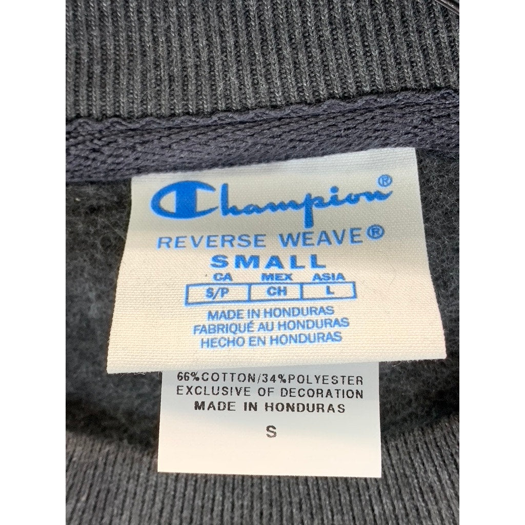 CHAMPION Reverse Weave Men's Gray Weil Logo Crewneck Pullover Sweatshirt SZ S